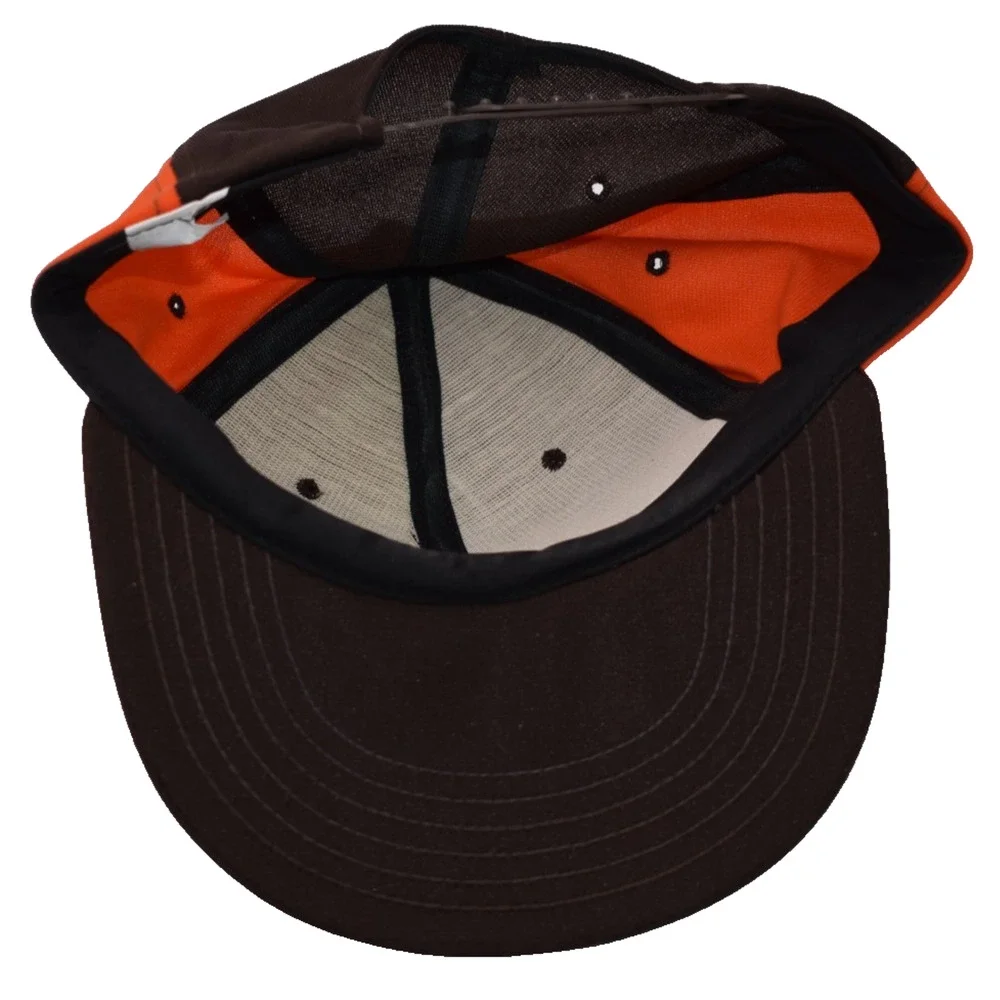 Vintage Cleveland Browns Snapback Hat Cap -- Adult Small / Medium -- Made in USA